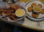 Pretzel Nuggets and Potato Pancakes und Apple Sauce