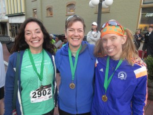 Rebecca, Linda, and Me...all 1st place finishers in our age divisions at The Good Shepherd Run For The Gold 3K – Frankfort, Kentucky