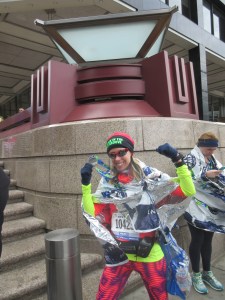 Me after finishing the United Airlines NYC Half Marathon - New York, New York
