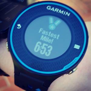 My Garmin says this is the fastest mile I have ever run!!