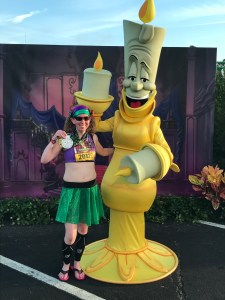 I completed the Lumiere's Challenge for the Disney Wine & Dine Half Marathon weekend...I was NOT missing my chance to take a photo with Lumiere at the end.