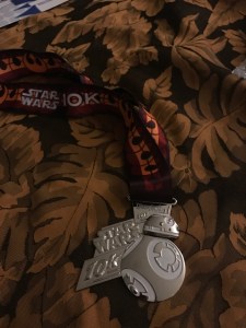 BB-8 Finisher's Medal for the Disneyland Star Wars Light Side 10K