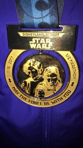 Disneyland Star Wars Light Side Half Marathon Finishers Medal