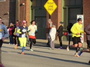 Me heading into the finish line of the Anthem 5K Fitness Classic - Louisville, Kentucky